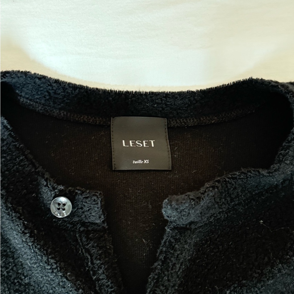LESET Black Teddy Henley - Picture 3 of 3